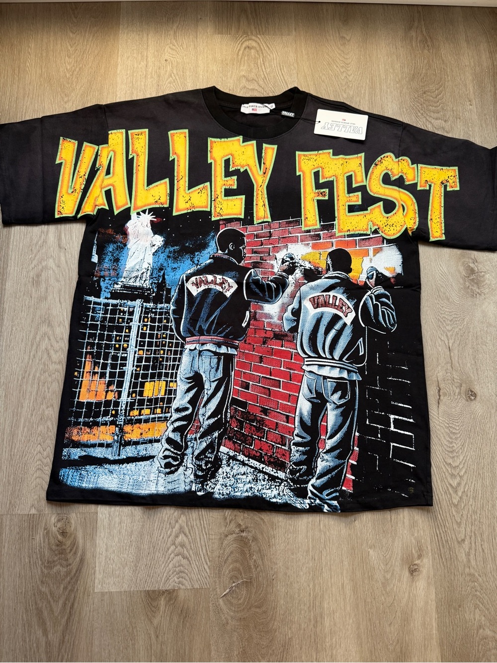 Valley Fest Black Graphic Tee for Kids